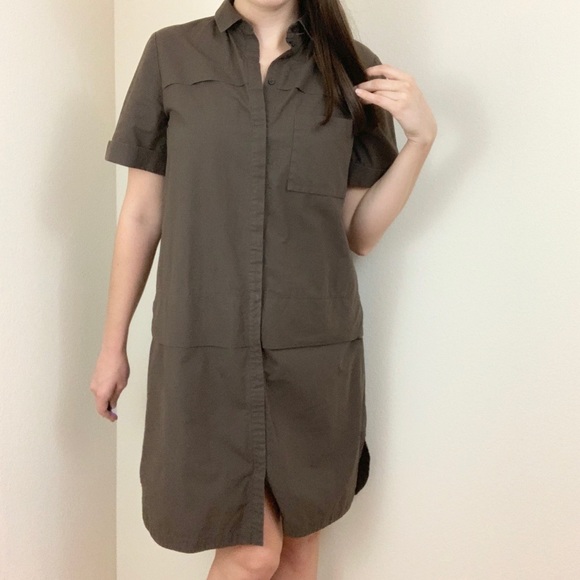 Lafayette 148 New York Dresses & Skirts - Lafayette 148 New York Brown Shift Shirt Dress
